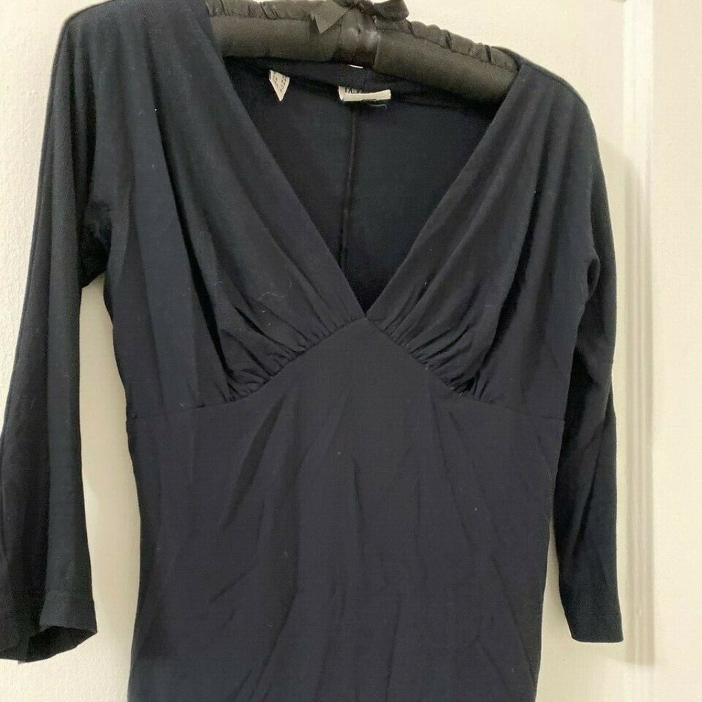 Moschino Black Blouse Size US 8 Made In Italy